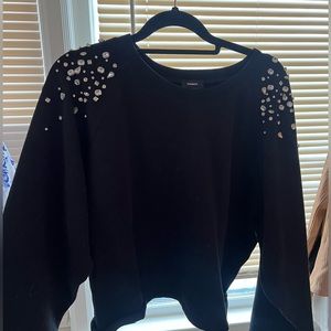 Express Rhinestone Sweatshirt